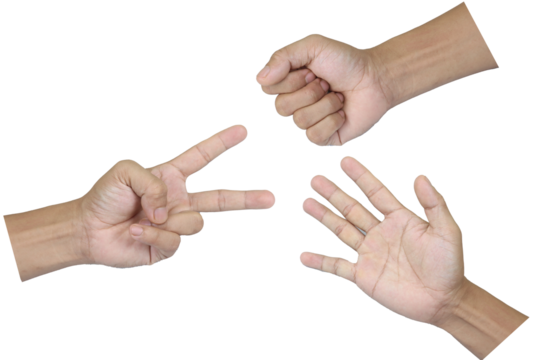 hand finger forming scissors, Rock paper scissors is an intransitive hand game isolated transparent background png
