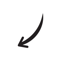 arrow flat icon vector illustration