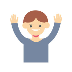 Circle avatars with young people's faces. Portraits of diverse men and women. Set of user profiles. Round icons with happy smiling humans. Colored flat vector illustration