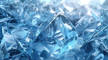 ice background for design, ice texture. Generative AI