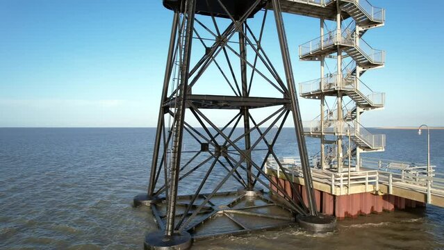 Lighthouse Oberever Sand in the North Sea - Dorum Neufeld North Sea
A arieal flight with the drone from the lighthouse Oberever Sand