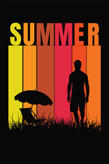 Summer T-shirt Design.