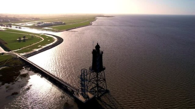 Lighthouse Oberever Sand in the North Sea - Dorum Neufeld North Sea
A arieal flight with the drone from the lighthouse Oberever Sand
