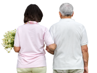 Senior Couple Taking a Walk