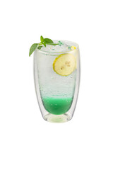 Transparent background of apple soda