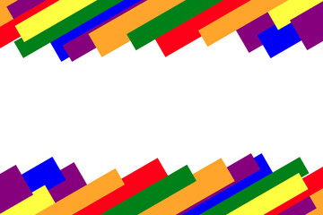 LGBT rainbow pride stripe background with copy space. color symbol for pride month.vector illustration.