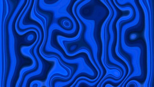 Abstract blue pattern wavy seamless silk texture loop motion liquid background