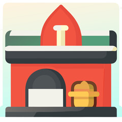 illustration of a red and white background