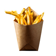 Transparent background of french fries