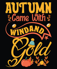 fall autumn tshart art vector
