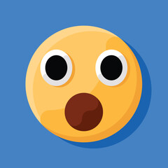 Open mouth face emoji
