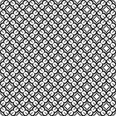 Black and white seamless pattern texture. Greyscale ornamental graphic design. Mosaic ornaments. Pattern template. Vector illustration. EPS10.