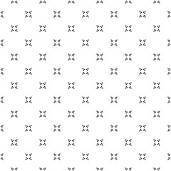 Black and white seamless pattern texture. Greyscale ornamental graphic design. Mosaic ornaments. Pattern template. Vector illustration. EPS10.