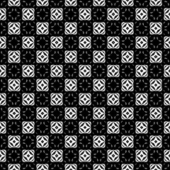 Black and white seamless pattern texture. Greyscale ornamental graphic design. Mosaic ornaments. Pattern template. Vector illustration. EPS10.