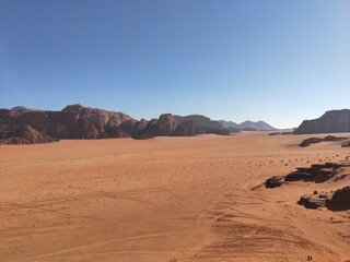 Fototapeta na wymiar Wadi Rum desert at Jordan