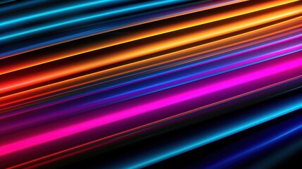 Vivid holographic neon background. Illustration AI Generative.