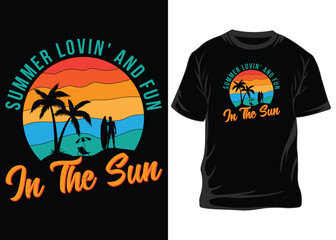 Summer Typography T-Shirts Design Bundle, summer T-shirt Design Graphic, Summer Sun Watermelon, Shady Beach Summer T-shirt Design Vector, Sunset Beach T-shirt Design Illustration, t-shirt design.
