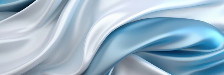 Fototapeta premium Luxury silk wave background. Illustration Generative AI.