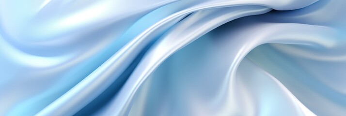 Obraz premium Luxury silk wave background. Illustration Generative AI.