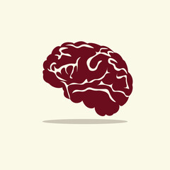 brain vector illustration with clean background eps 10