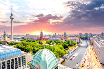 Blick auf Rathaus, Berlin, Deutschland 