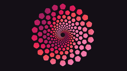 background with pink and violet circles