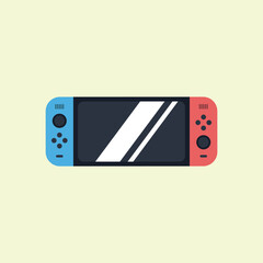 Game console vector illustration, handheld game console, handheld console gaming and gadget high vector illustration.