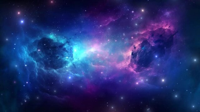 Beautiful nebula in space - stars - galaxy - cosmos - Concept Art
