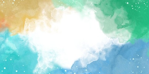 Abstract pastel hand-painted watercolor texture background.