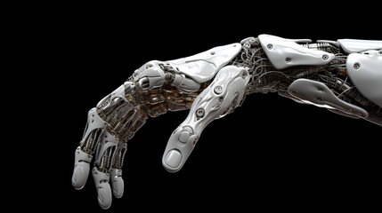 Detailed cyborg hand