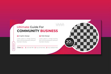 Business Facebook Cover Or Social Media Banner design template