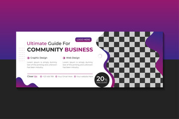 Business Facebook Cover Or Social Media Banner design template