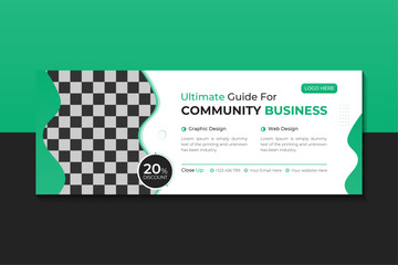 Business Facebook Cover Or Social Media Banner design template