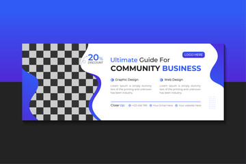 Business Facebook Cover Or Social Media Banner design template