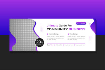 Business Facebook Cover Or Social Media Banner design template