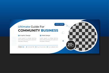Business Facebook Cover Or Social Media Banner design template