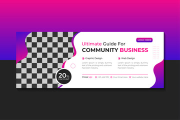 Business Facebook Cover Or Social Media Banner design template