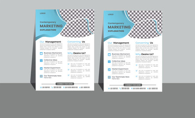A4 modern Business Flyer  design template Layout with Colorful Accents,perfect for creative professional business

