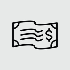 Dollar money icon vector image