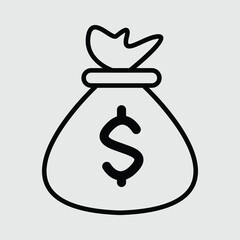 Bulk of money icon vector image