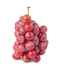 Red grape isolated on white background With clipping path.