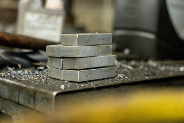bloc de métal pour fabrication industrielle