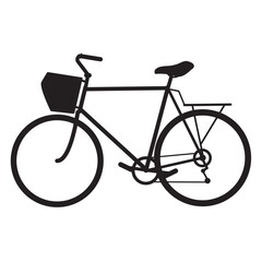 Jappanese classic bike icon vector. Sign for bicycles path Isolated on white background. Trendy Flat style for graphic design, logo, Web site, social media, UI, bike icon
