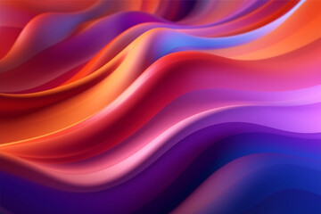 Abstract colorful wave background, generative ai