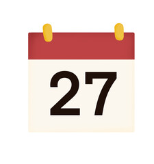 Fototapeta premium label,note,calendar,paper,icon,logo,Number,27