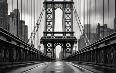 Fototapeta premium city bridge in NYC