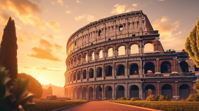 colosseum at night