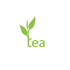 TEA No 2 Wordmark Logo - letter t become tee tree symbol.