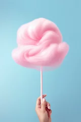 Foto op Plexiglas Delight in the sugary sweetness of cotton candy © Omkar