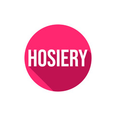 Hosiery undergarment lingerie apparels text icon label design vector